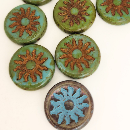 Sun Coin w/Finish 22mm