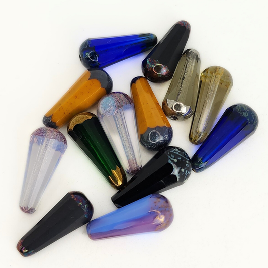 Faceted Dangle Drop 20x9mm