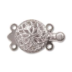 Silver PushPull Clasp 11mm