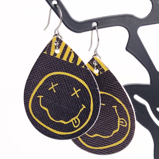 Sunshine Grunge Leather Earrings