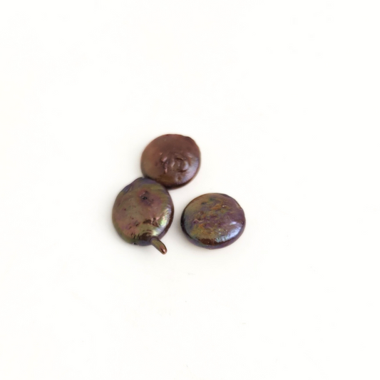 Burgundy Pearl Coin 9mm