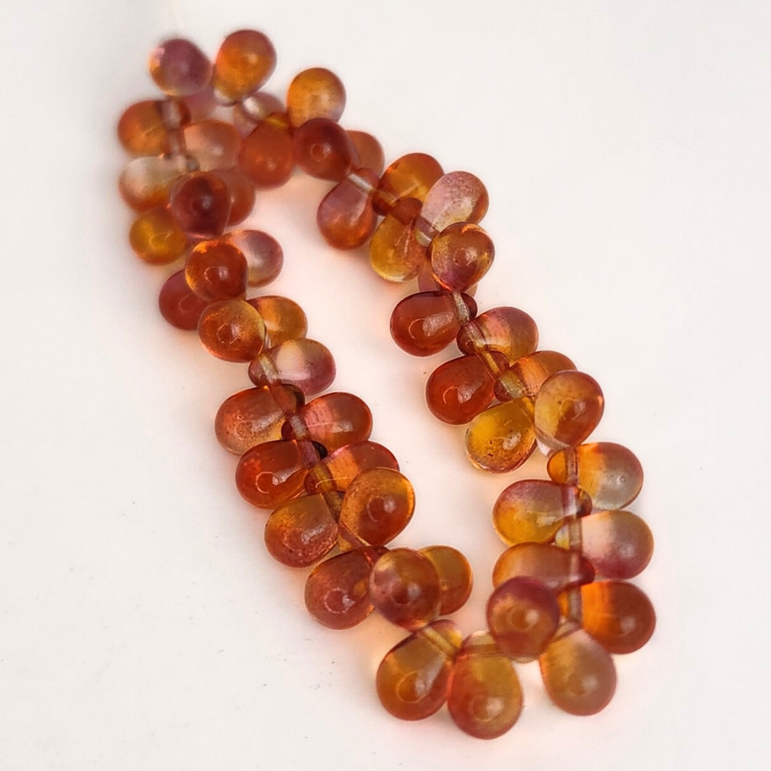 Fire Opal Drop 6x9mm