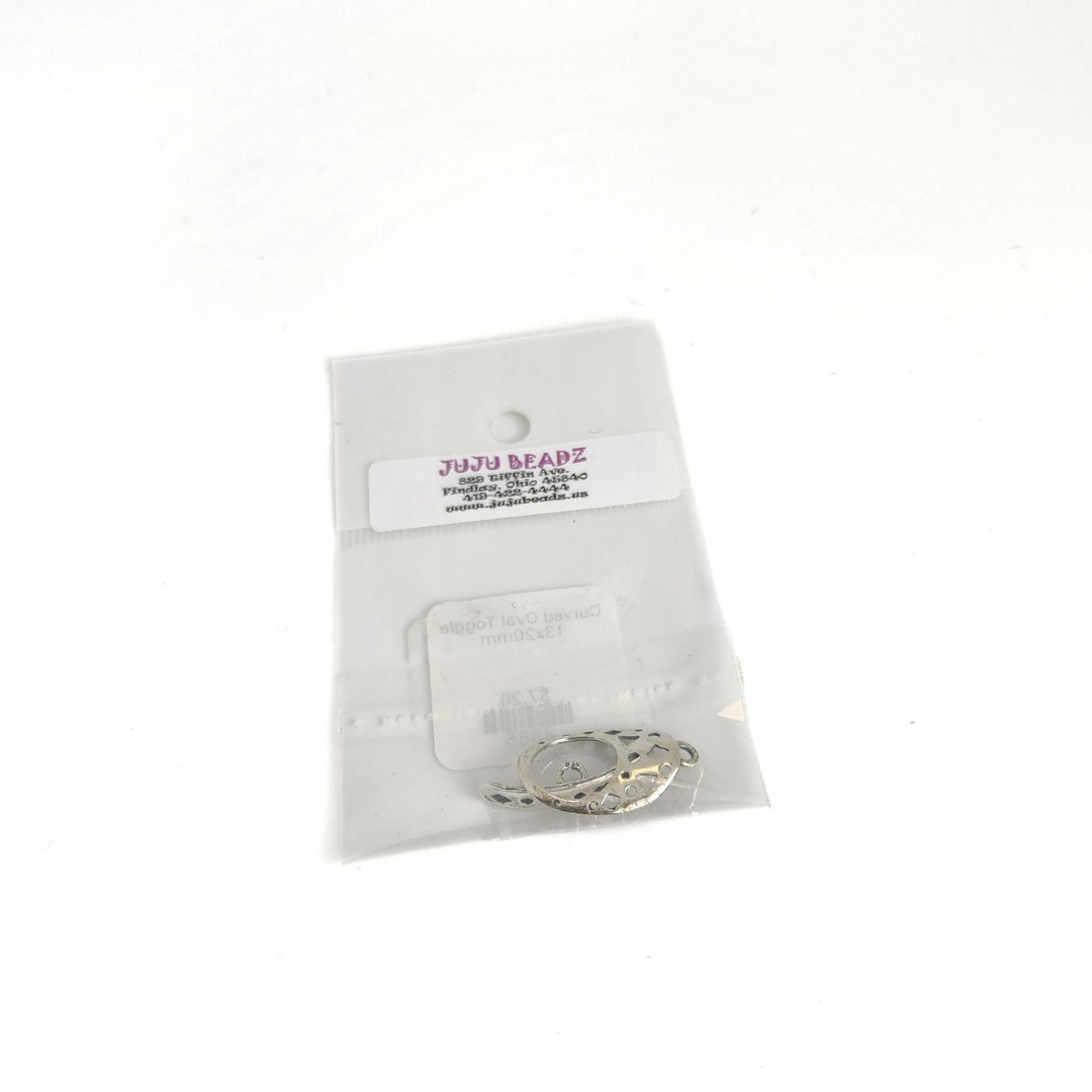 Curved Oval Toggle 13x20mm