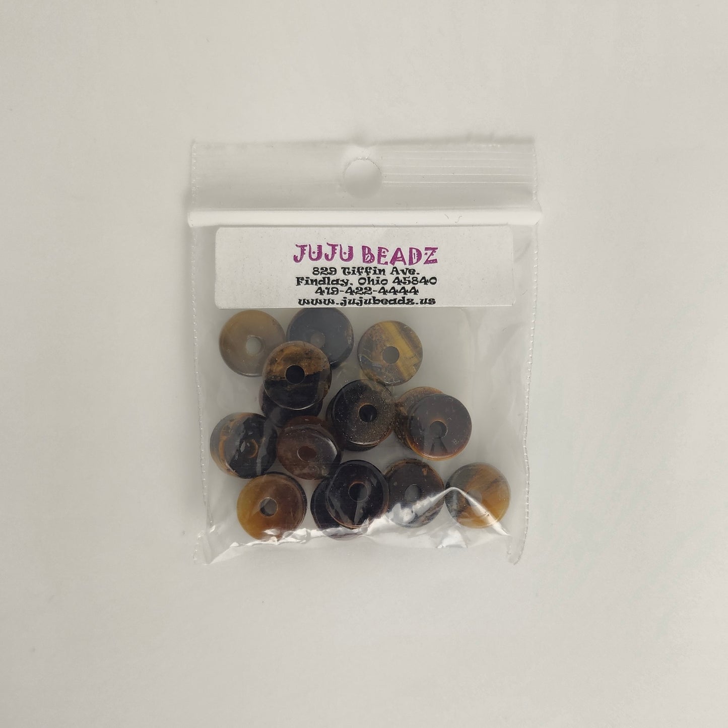 Tiger Eye Disk 10mm