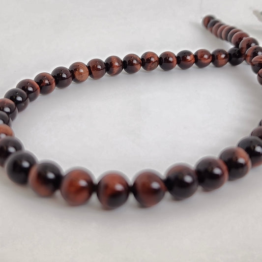 Red Tiger Eye Round 8mm