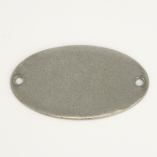 Oval Soft Strike Pewter 1 1/2"