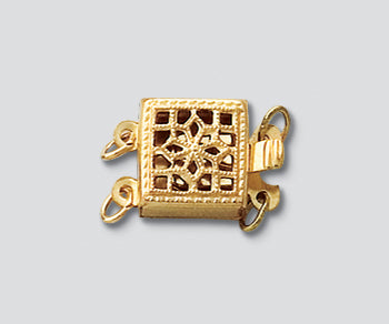 Filigree Square Clasp 2 Strand