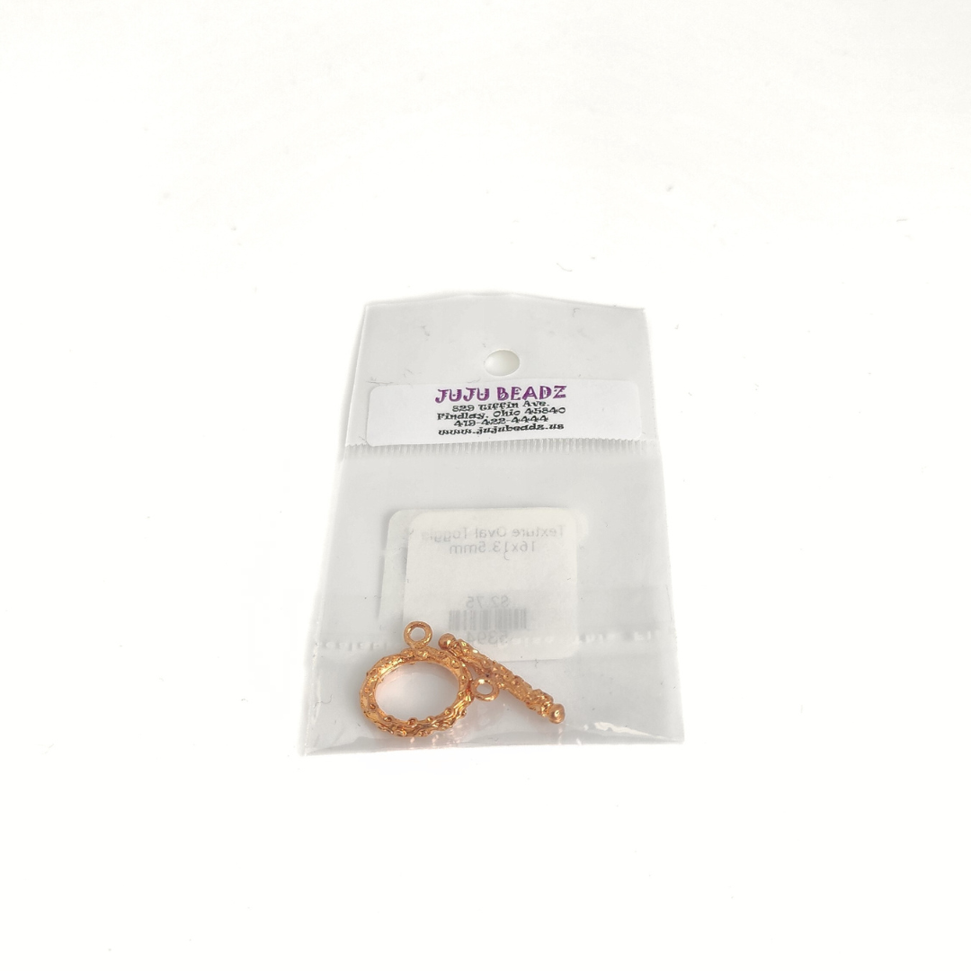 Texture Oval Toggle 16x13.5mm