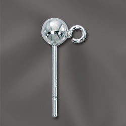 Ball Post w/Ring 4mm