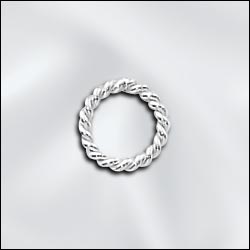 Closed Twisted Jump Ring 17g 7mm