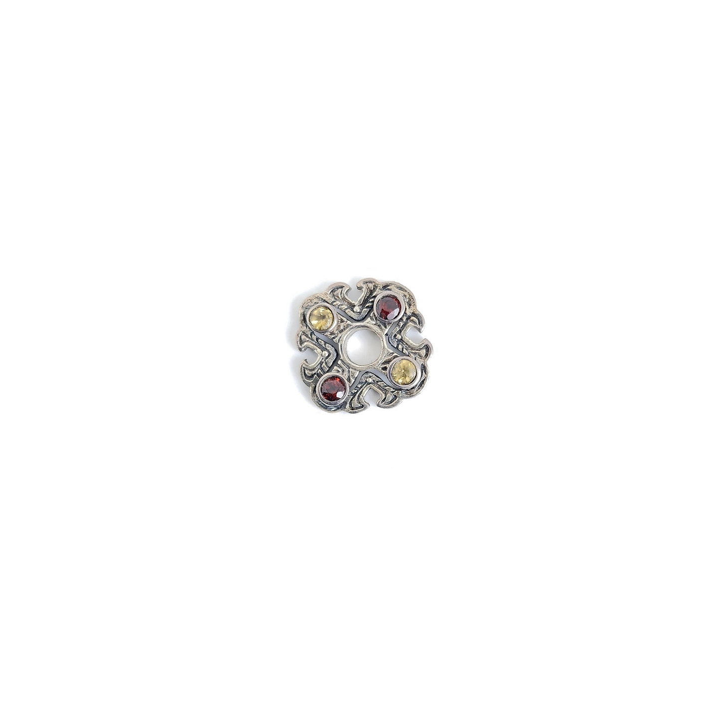 Cross w/Garnet & Citrine
