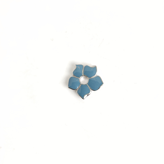 Blue Enamel Flower