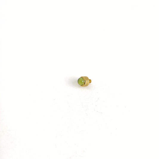 Gold Plated w/Peridot Topper