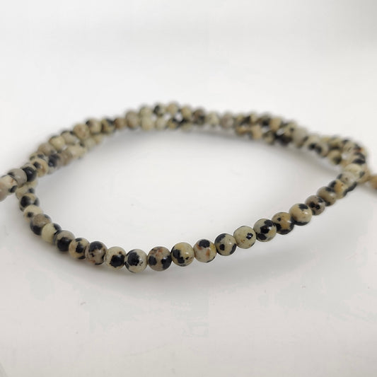 Dalmation Jasper Round 4mm