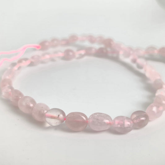 Rose Quartz Pebble 7x10mm