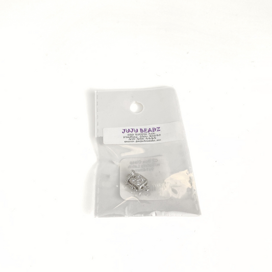 CZ Box Clasp w/Safety Latch 9x14mm