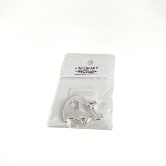 Swoosh Heart Toggle 7/8x1 1/16
