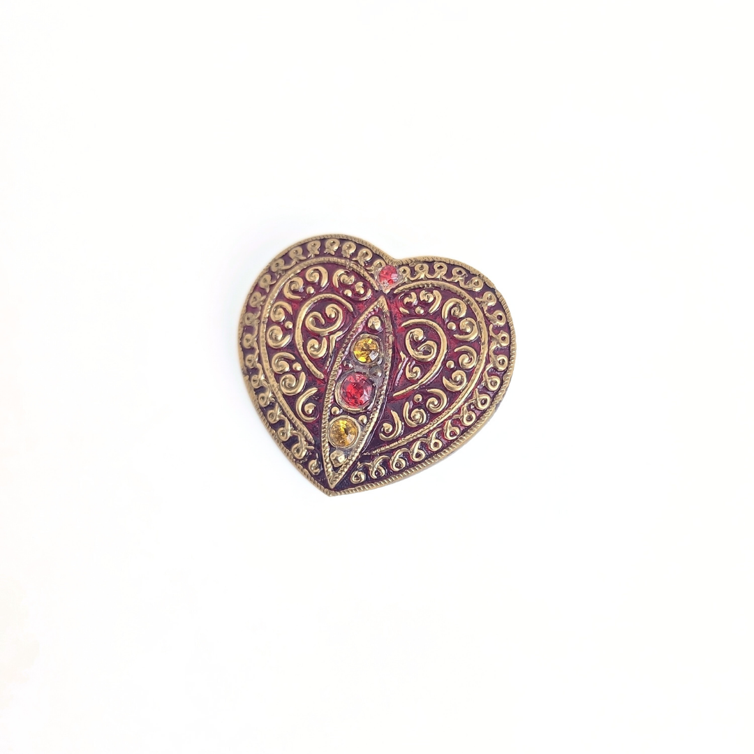 Glass Heart Button