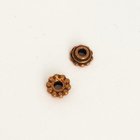 Beaded Cap Large Hole 8mm