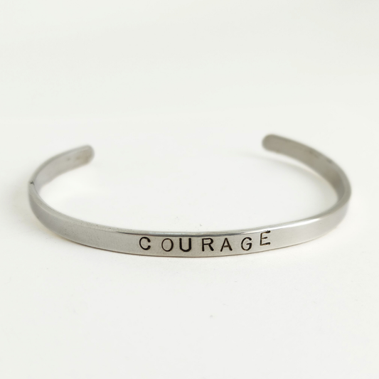 Stamped Sterling Silver Bracelet