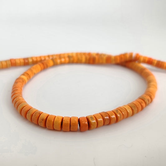 Orange Magnesite Heshi 3x6mm