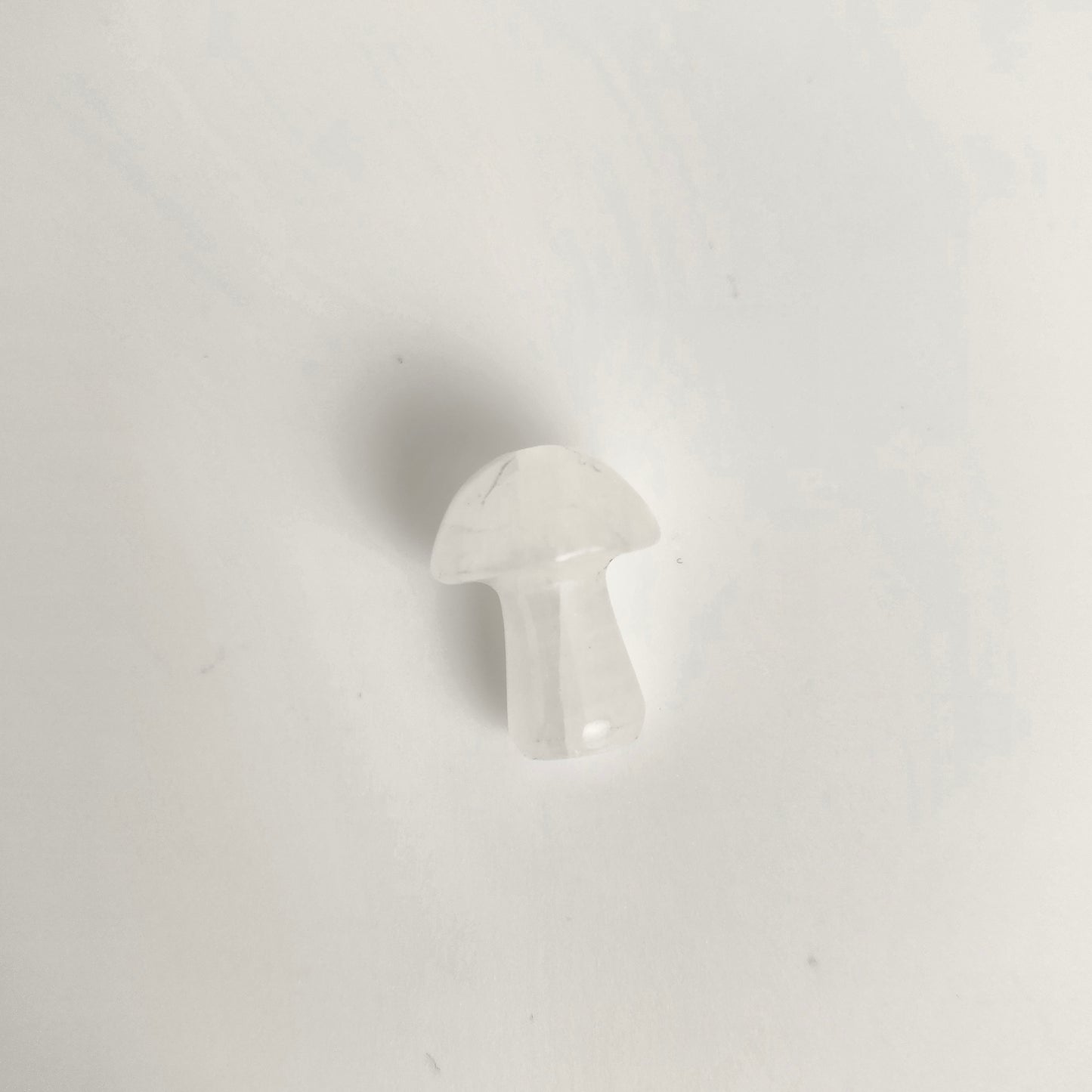 Crystal Quartz Large-Hole Mushroom 15x19mm