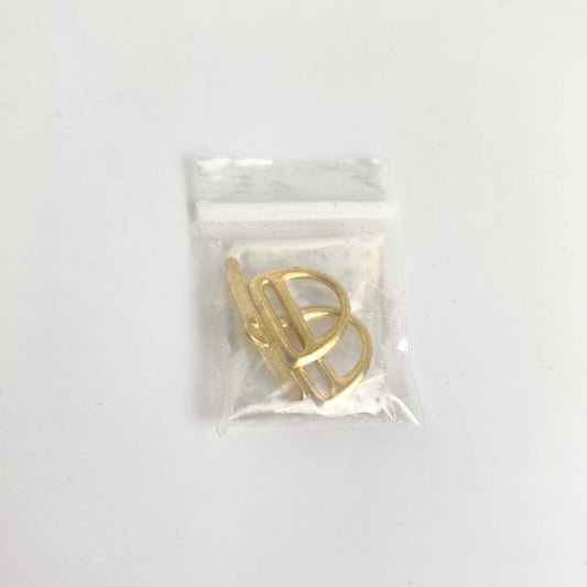 Slotted D-Ring Clasp Set 19mm