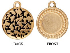 Beaded Round Drop Frame