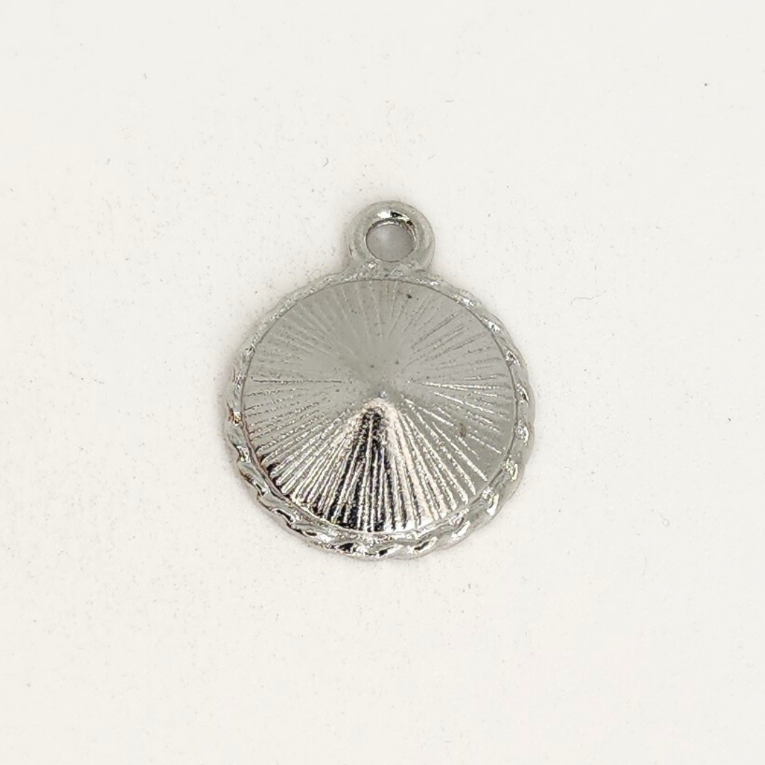 Twisted Round Charm 12mm
