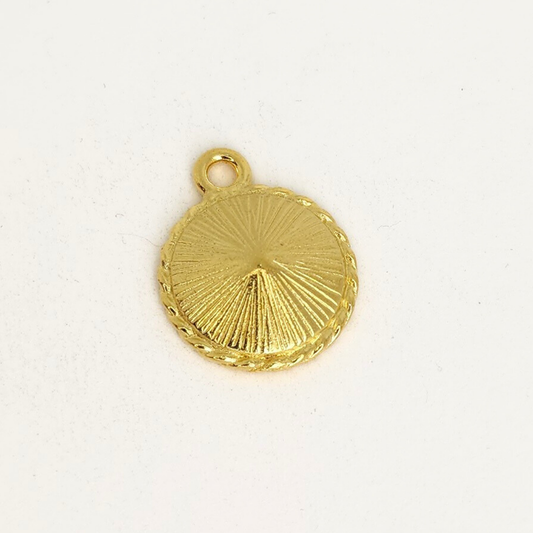 Twisted Round Charm 12mm