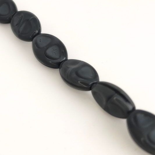 Dark Grey Oblong Ovals