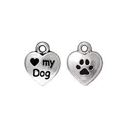 Love My Dog Charm 10x12.75mm