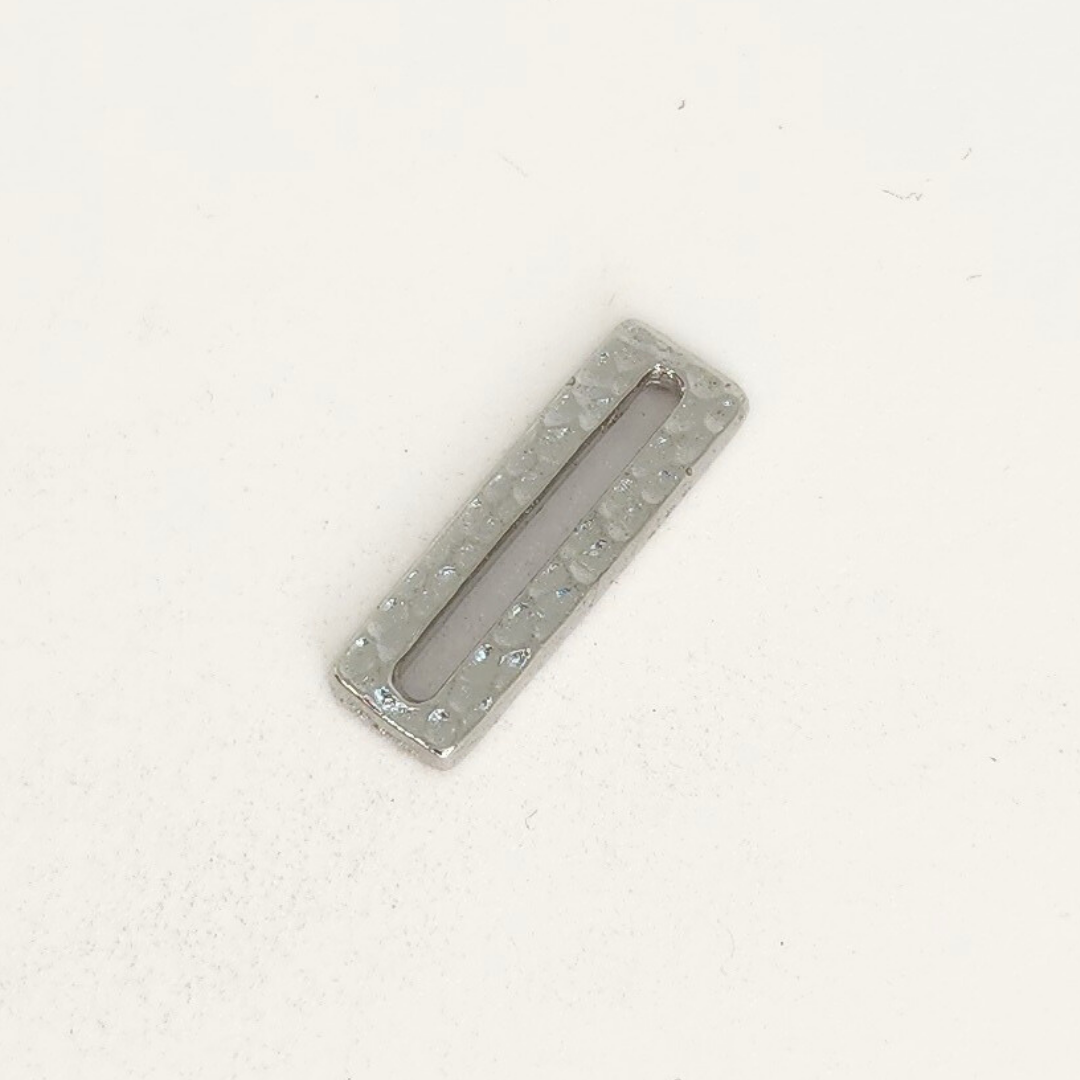 Hammered Rectangle Link 18x6mm