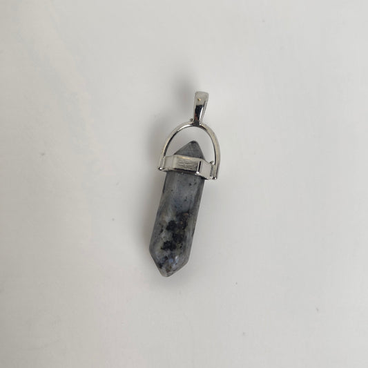 Labradorite Hexagon Pendant 8x32mm