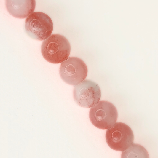 Optimized Peach Pollen Natural Persian Jade 6mm