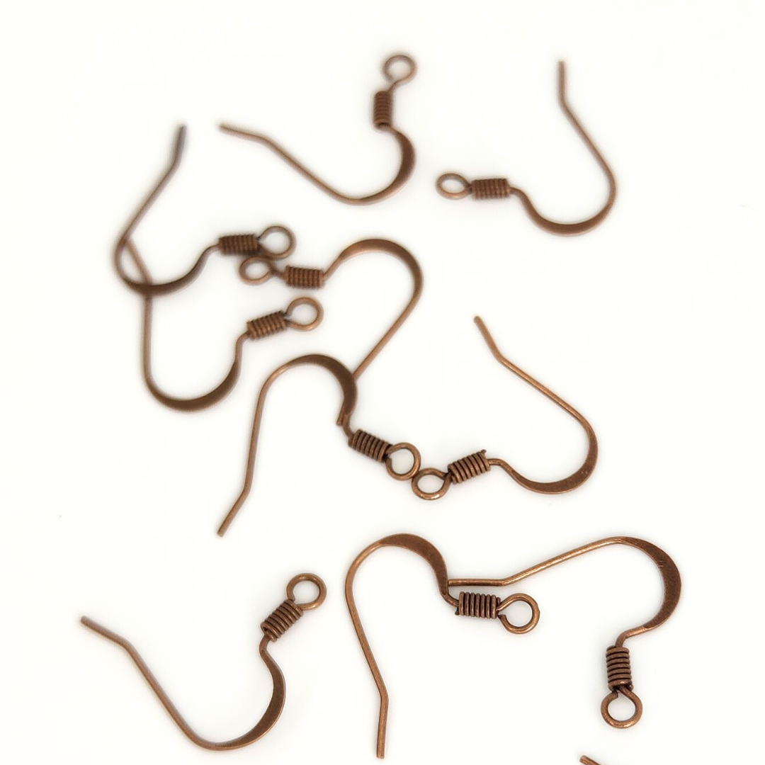 Ear Wire Hammered 15x17mm Bulk