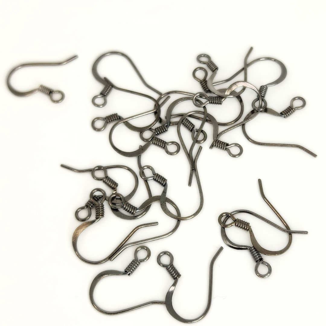 Ear Wire Hammered 15x17mm