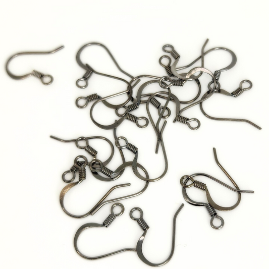 Ear Wire Hammered 15x17mm