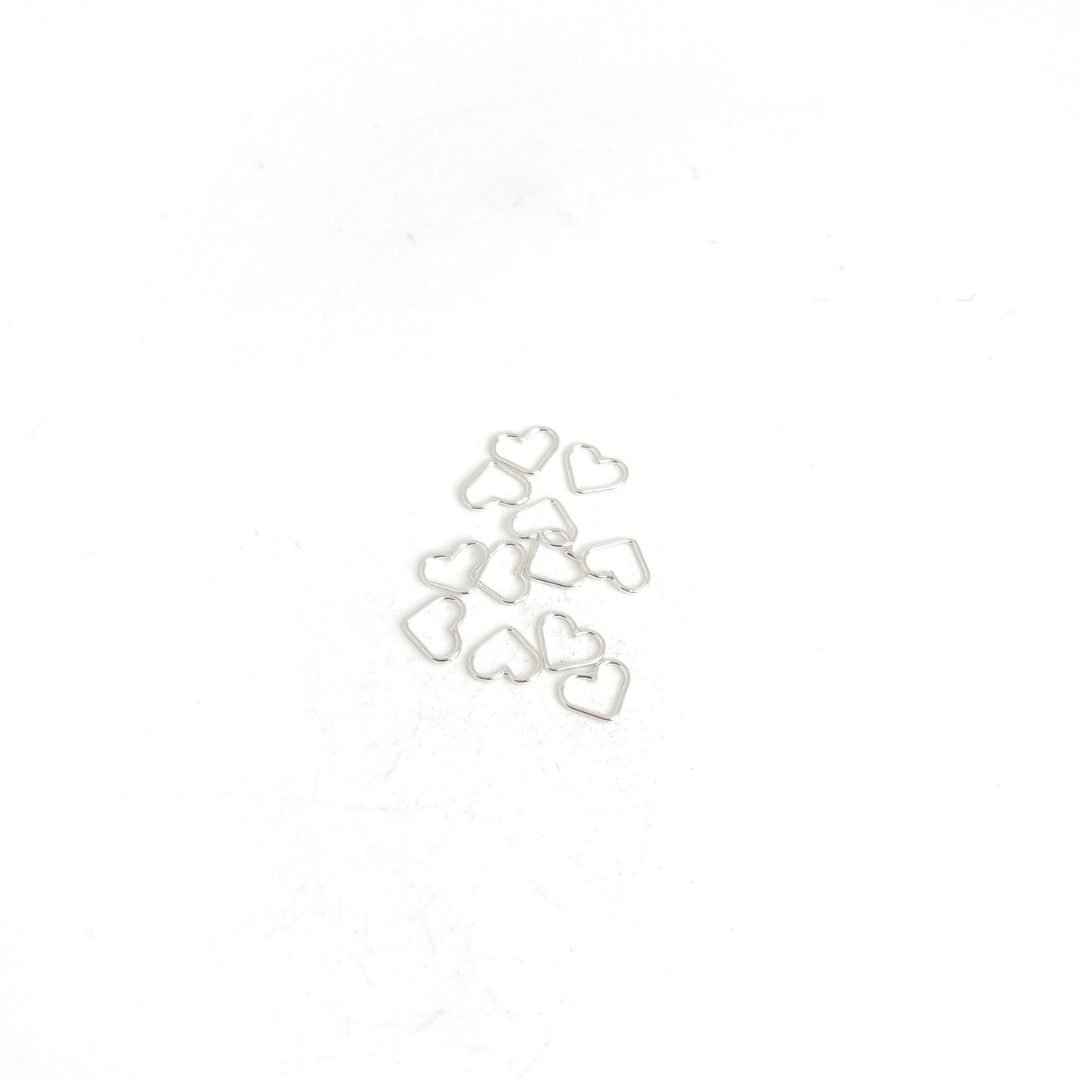 Closed Heart Jump Ring 22g