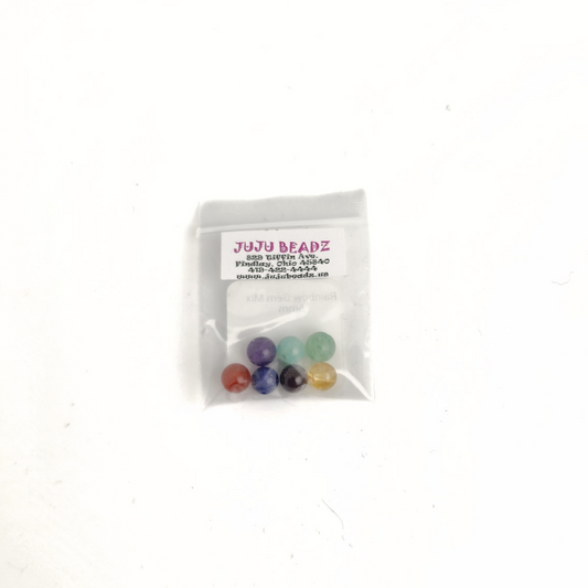 Rainbow Gem Mix 6mm