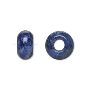 Sodalite Large-Hole Rondelle 14x8mm