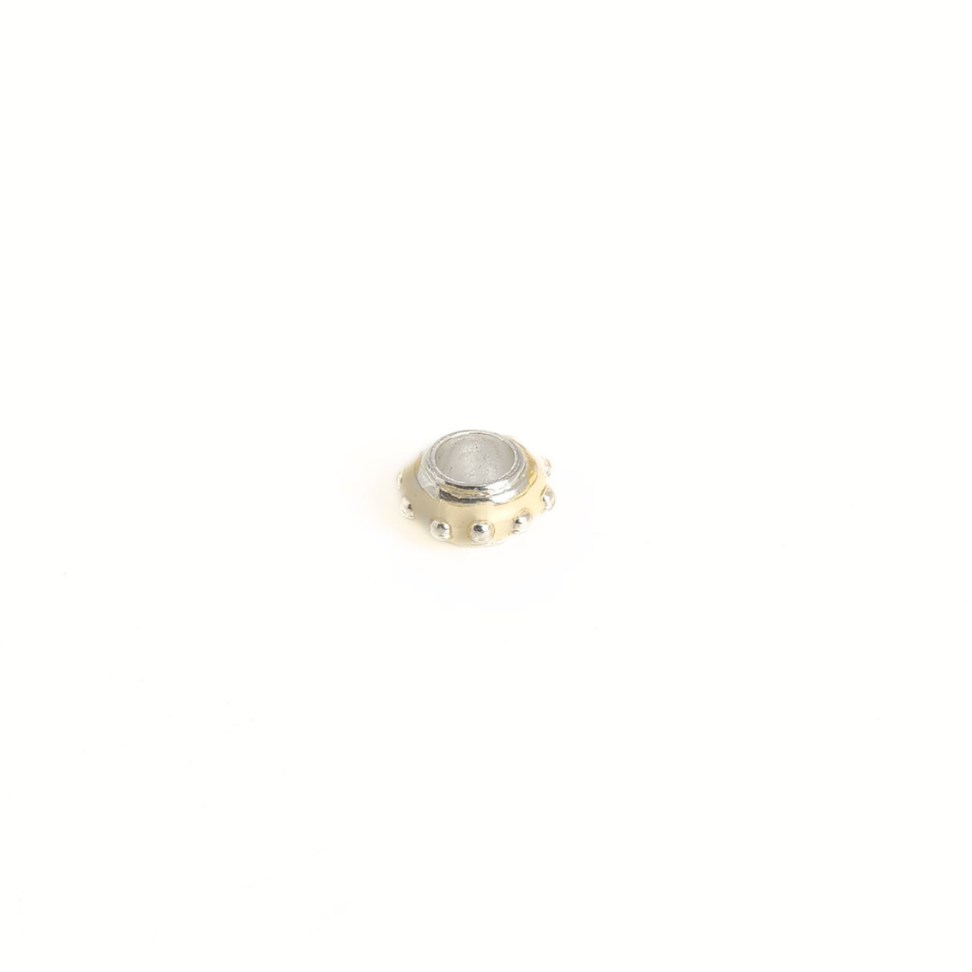 Beaded Rondelle 12x6mm
