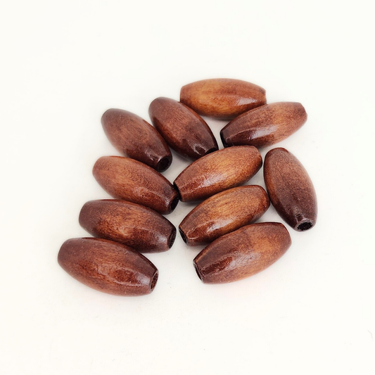 Oval Wood 20x9mm
