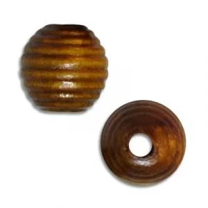 Ribbed Round Wood 13mm