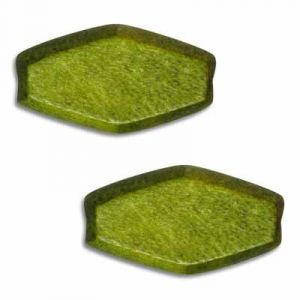 Diamond Oval Wood 20x12mm
