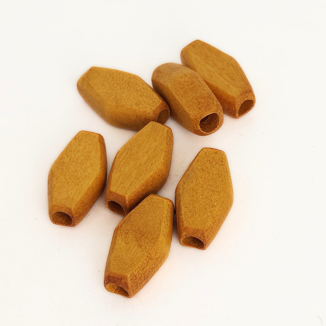 Diamond Oval Wood 20x12mm