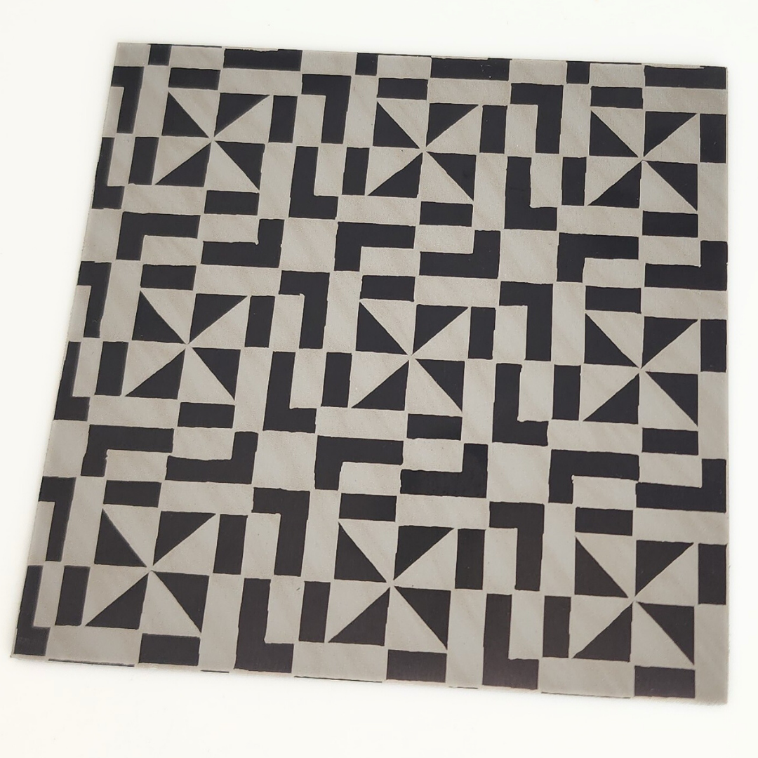 Pinwheel Aluminum Sheet 3x3"