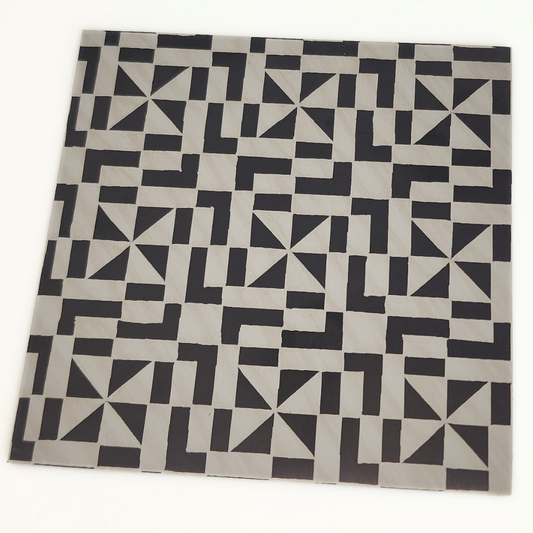 Pinwheel Aluminum Sheet 3x3"