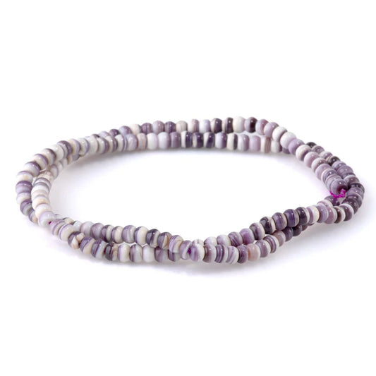 Wampum Shell 4mm Rondelle