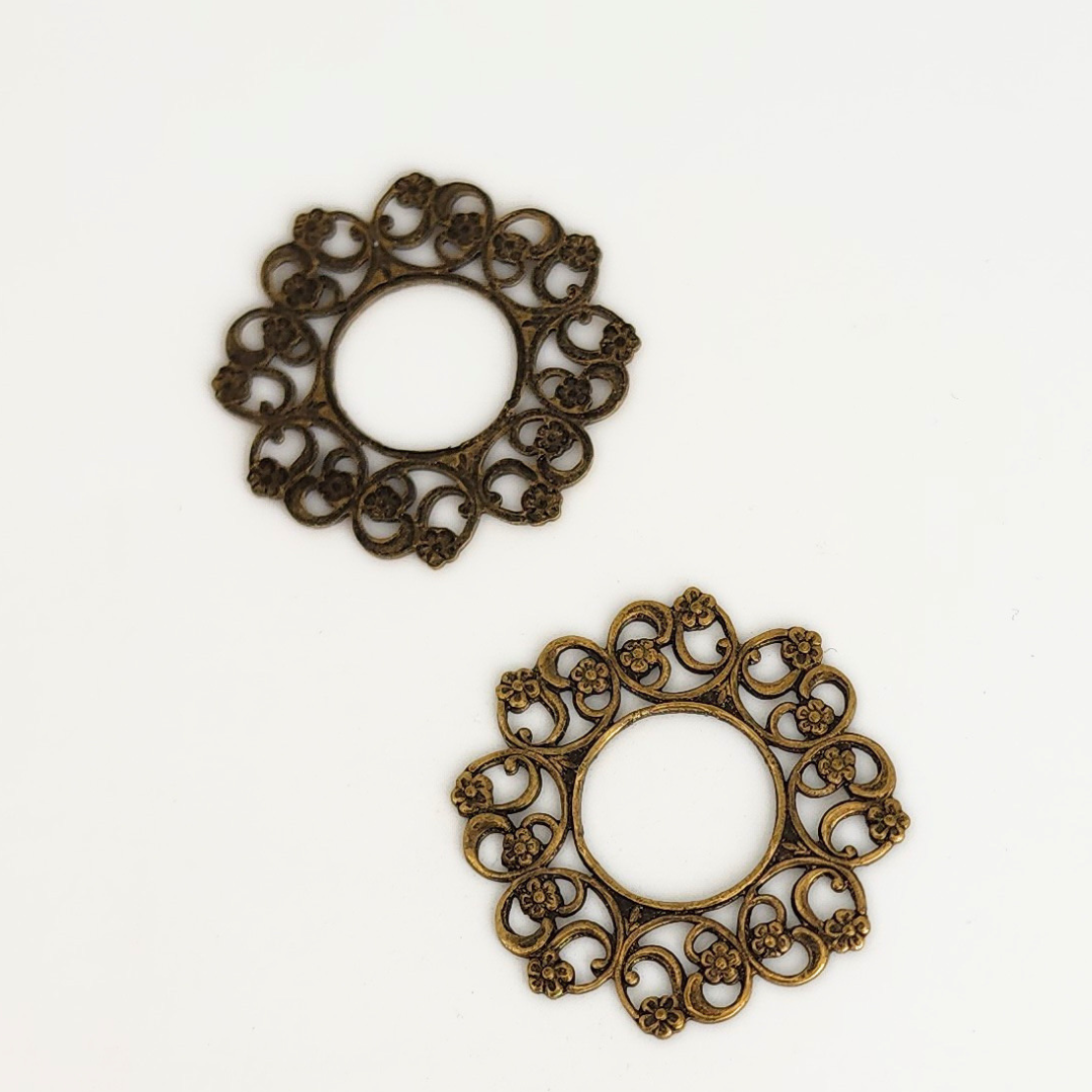 Open Ring Flower Butterfly 30mm